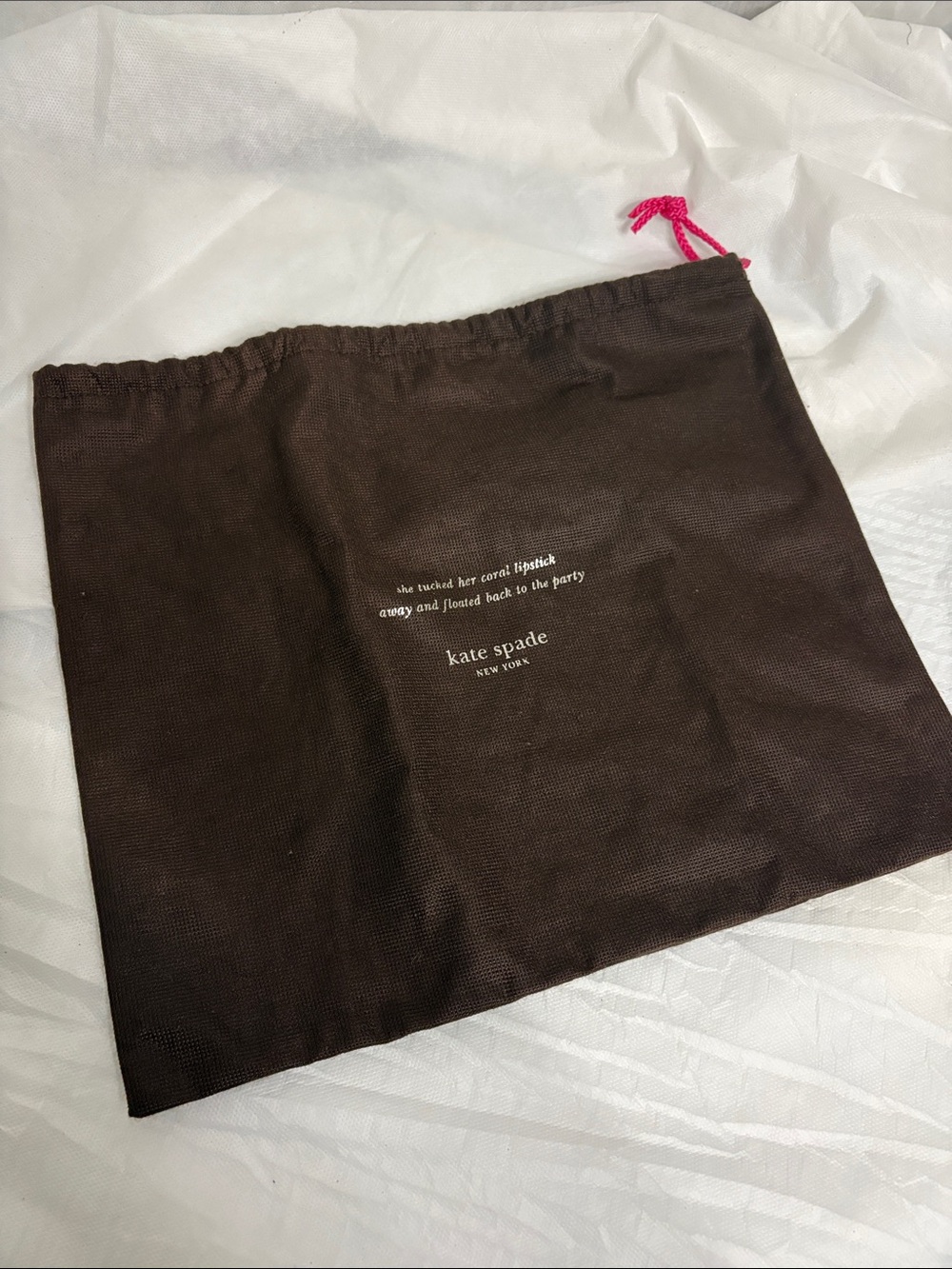 kate spade Drawstring Dust Bag